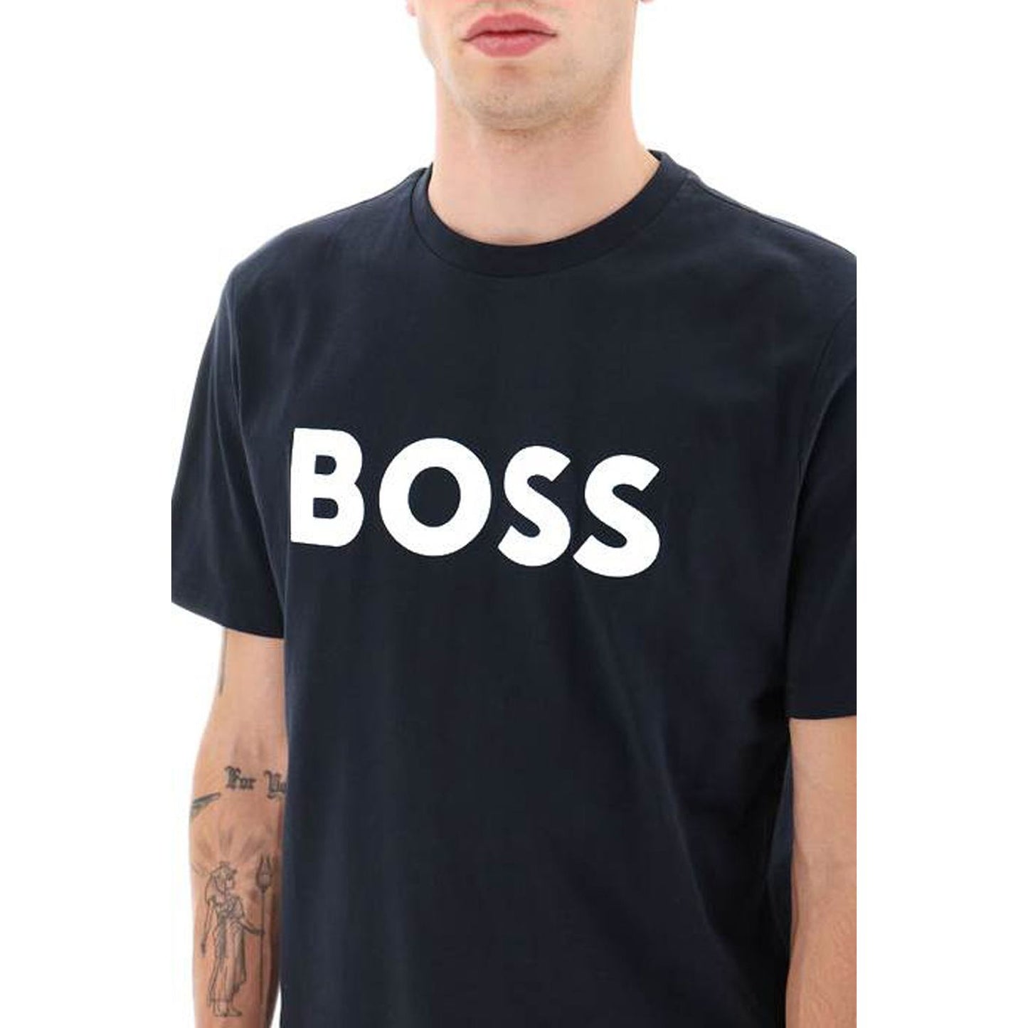 Boss tiburt 354 logo print t-shirt Topwear Boss