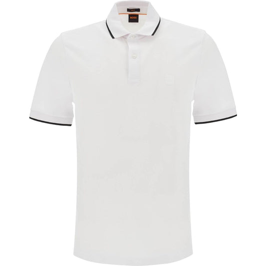 Boss slim fit piqué polo shirt with tipped Topwear Boss