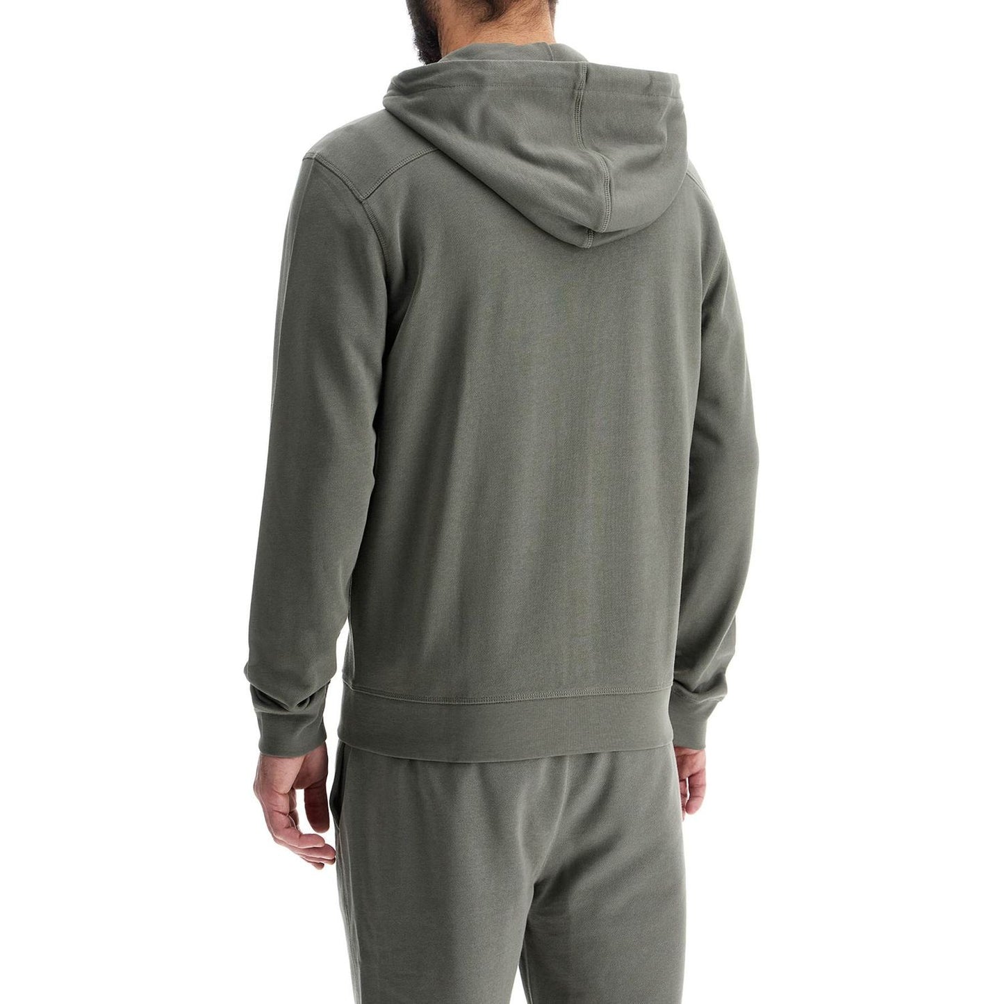 Boss regular fit gray zip-up hoodie Topwear Boss