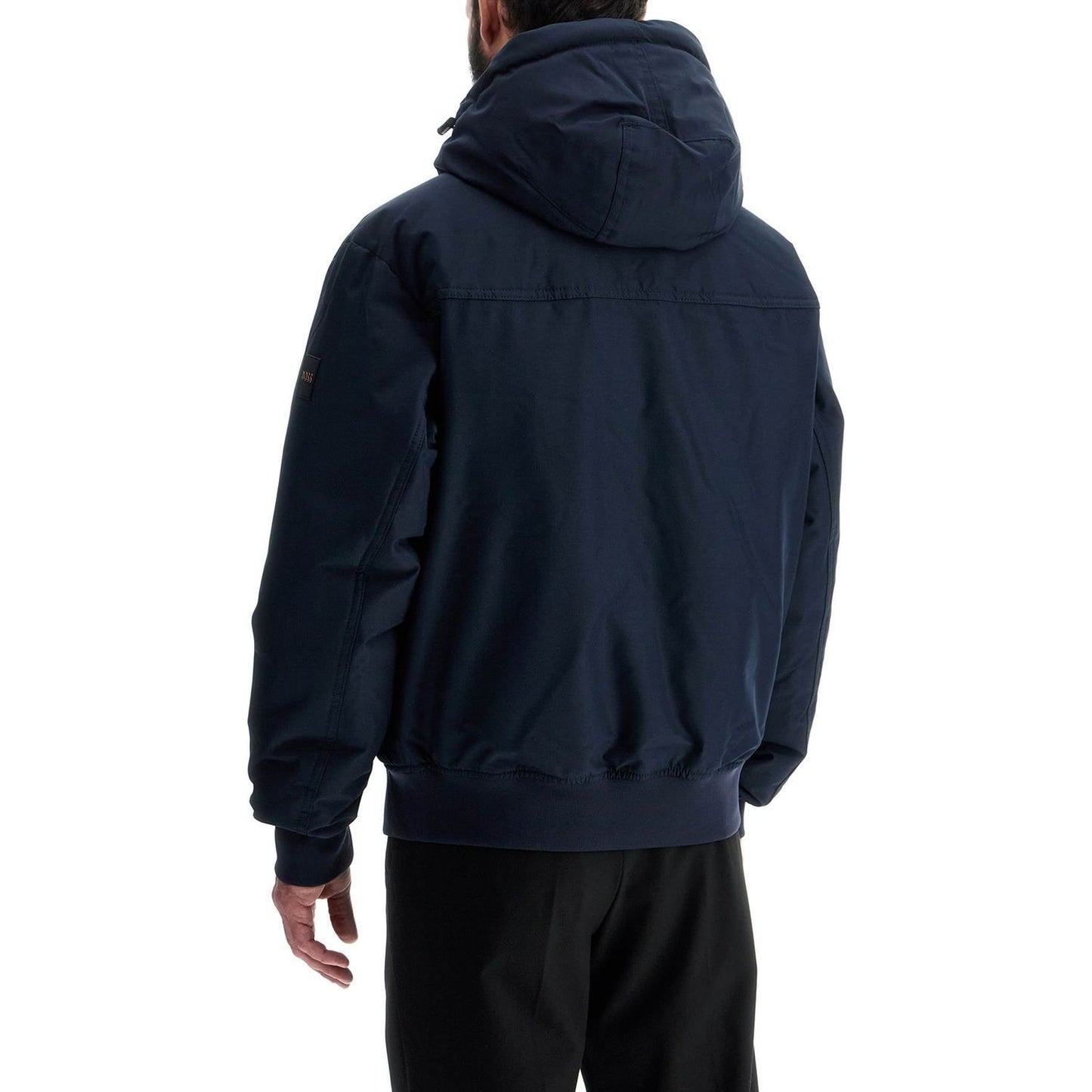 Boss dark blue adjustable hooded coat osis Jackets Boss