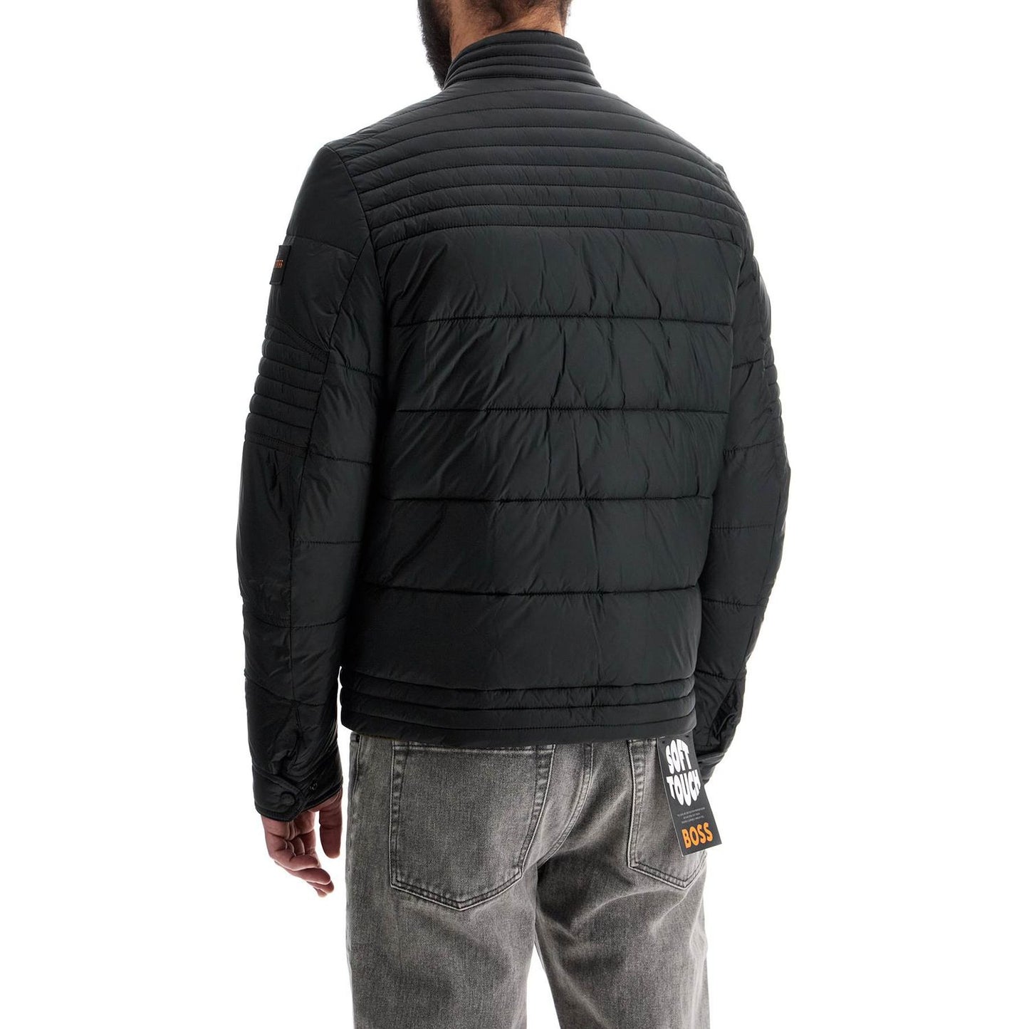 Boss black high collar down jacket regular fit Jackets Boss