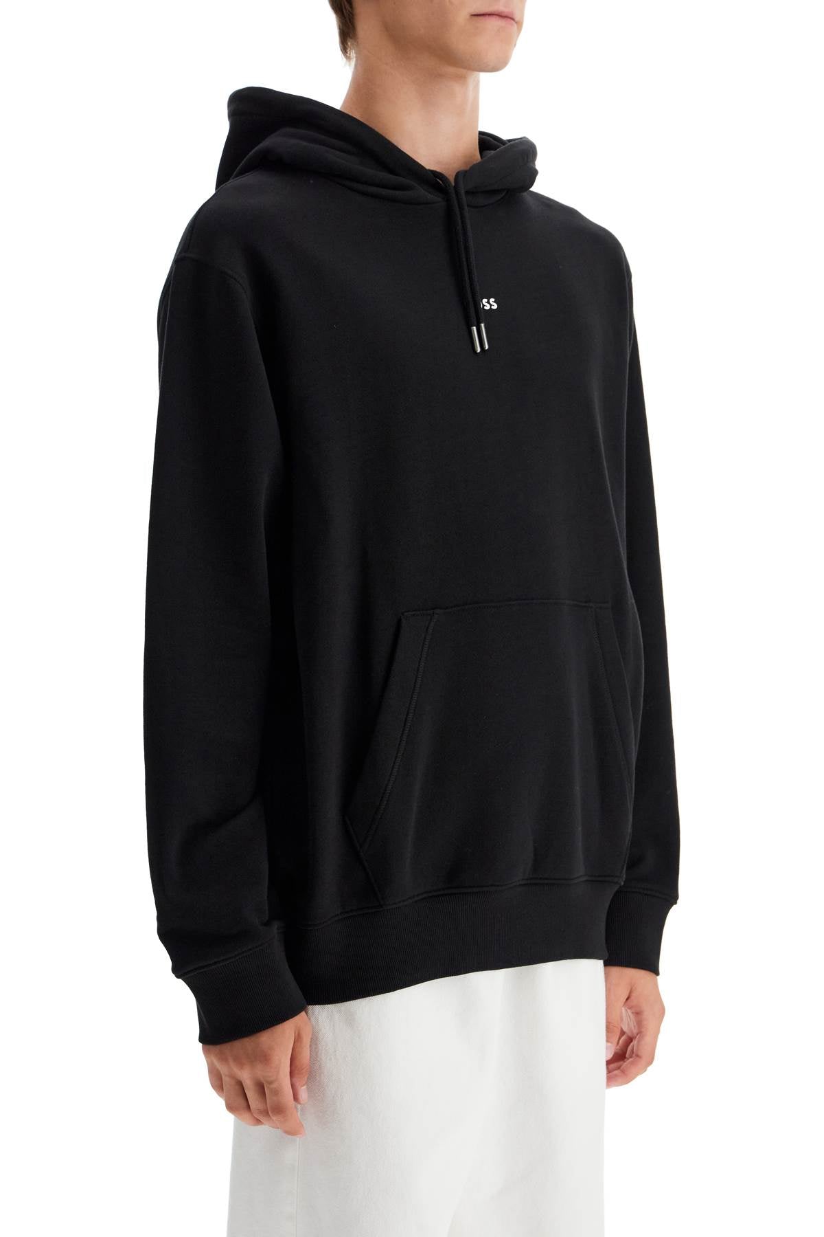 Boss hooded sweatshirt with graphic print Topwear Boss