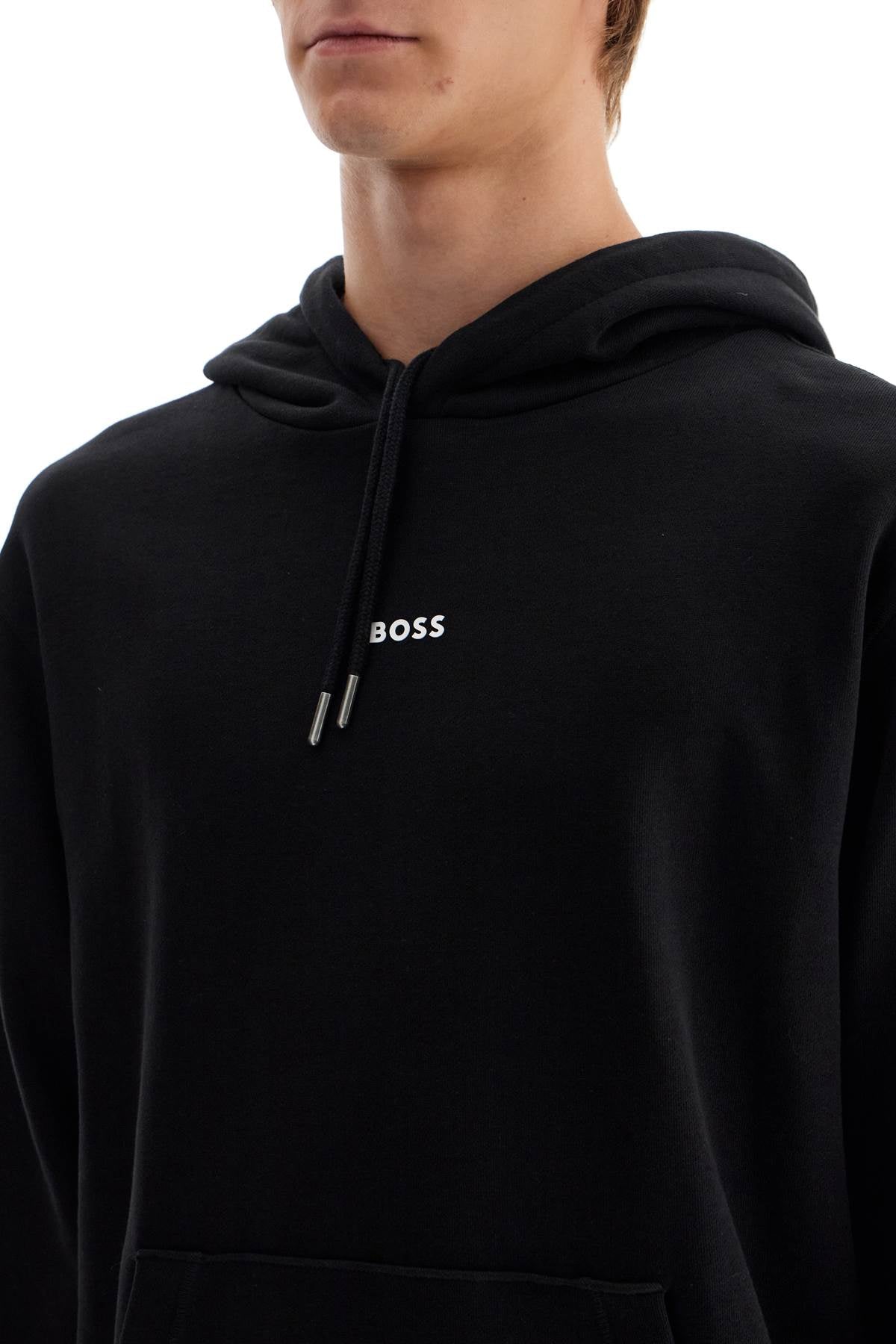 Boss hooded sweatshirt with graphic print Topwear Boss