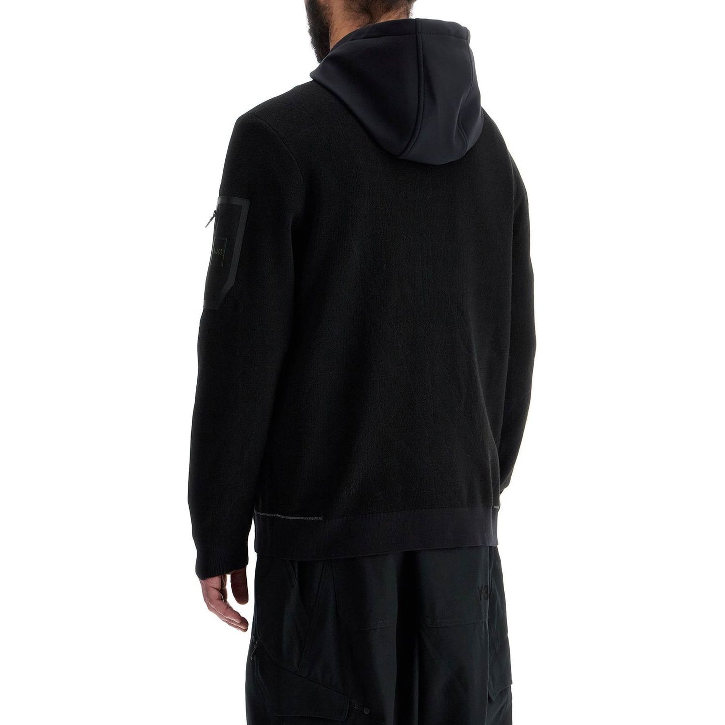 Boss men's black hoodie with zip Topwear Boss