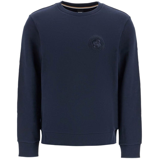 Boss crewneck sweatshirt with double mon Topwear Boss