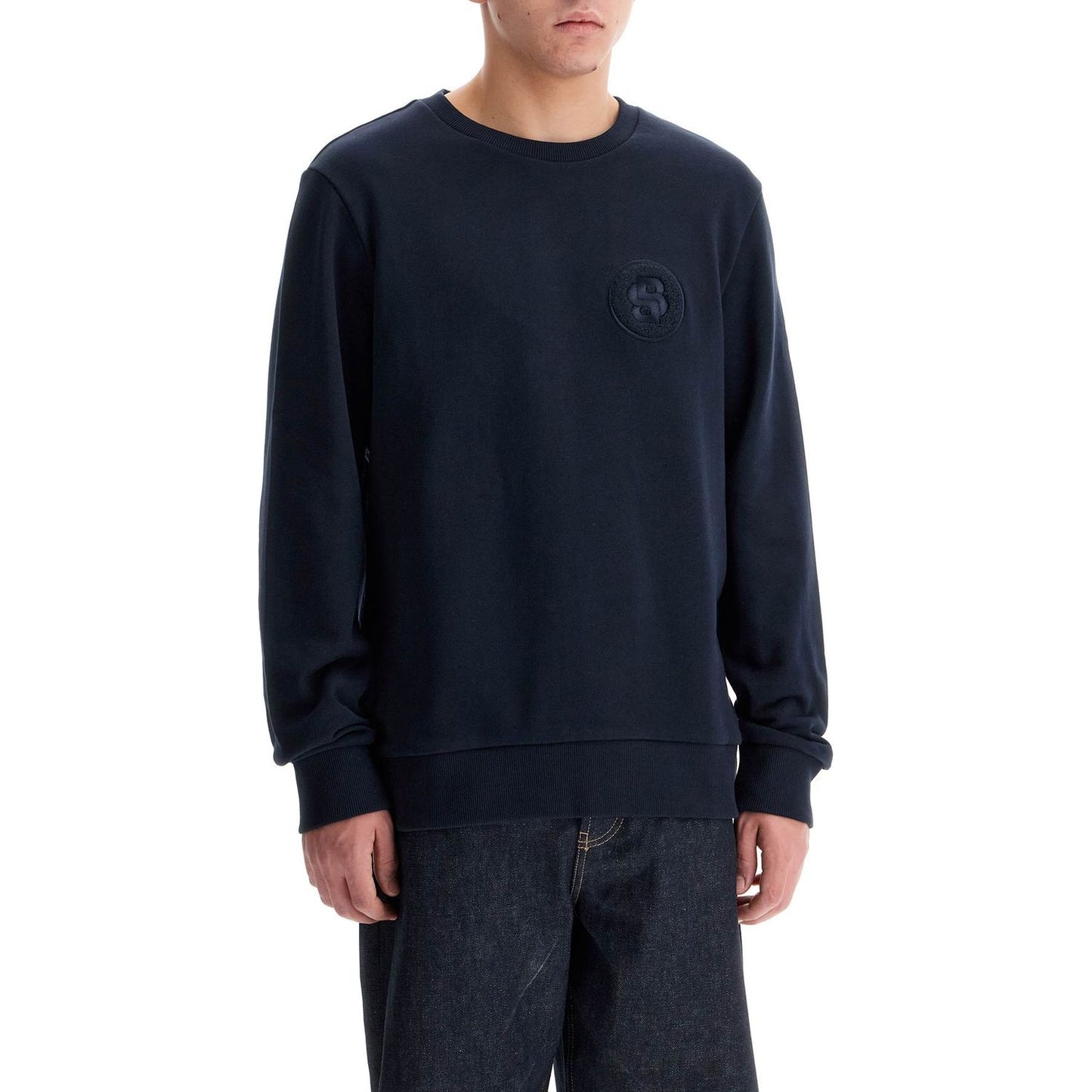 Boss crewneck sweatshirt with double mon Topwear Boss