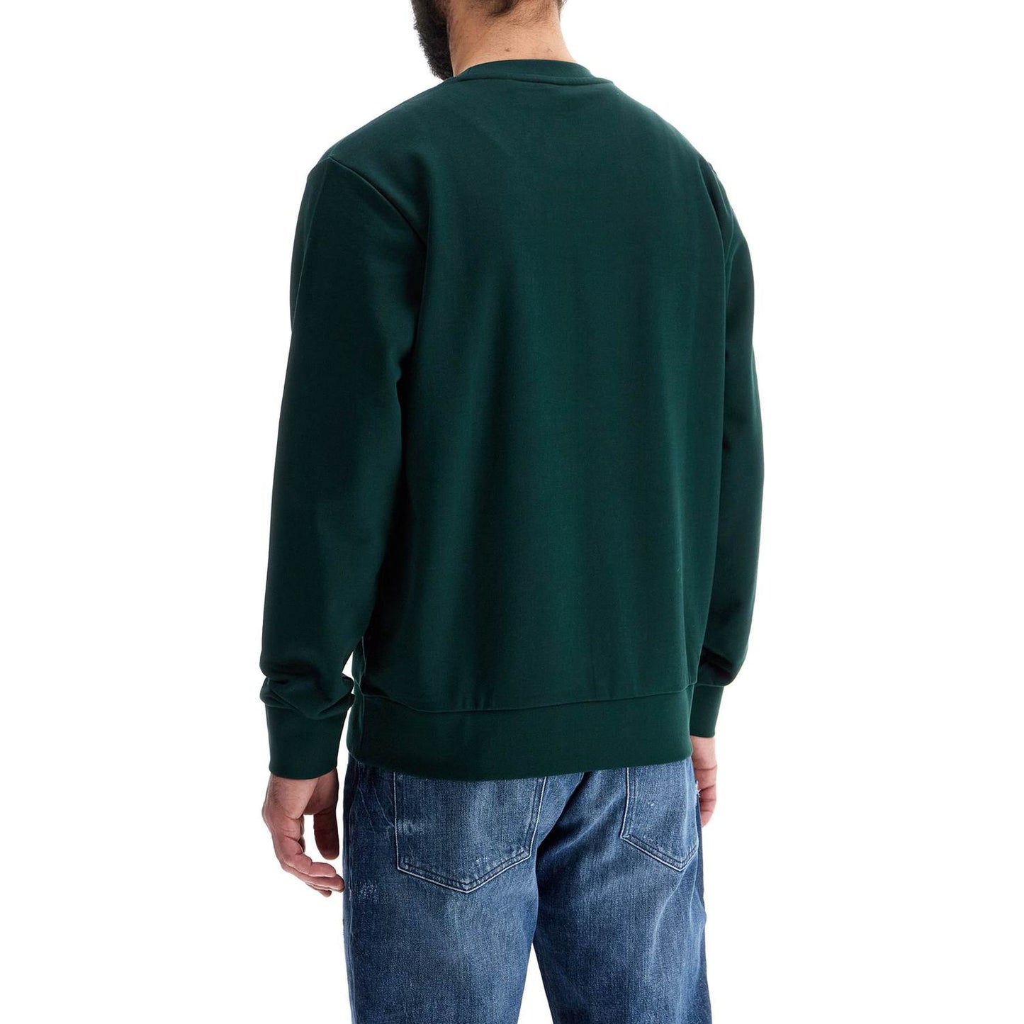 Boss green crew neck cotton sweatshirt with long sleeves Topwear Boss