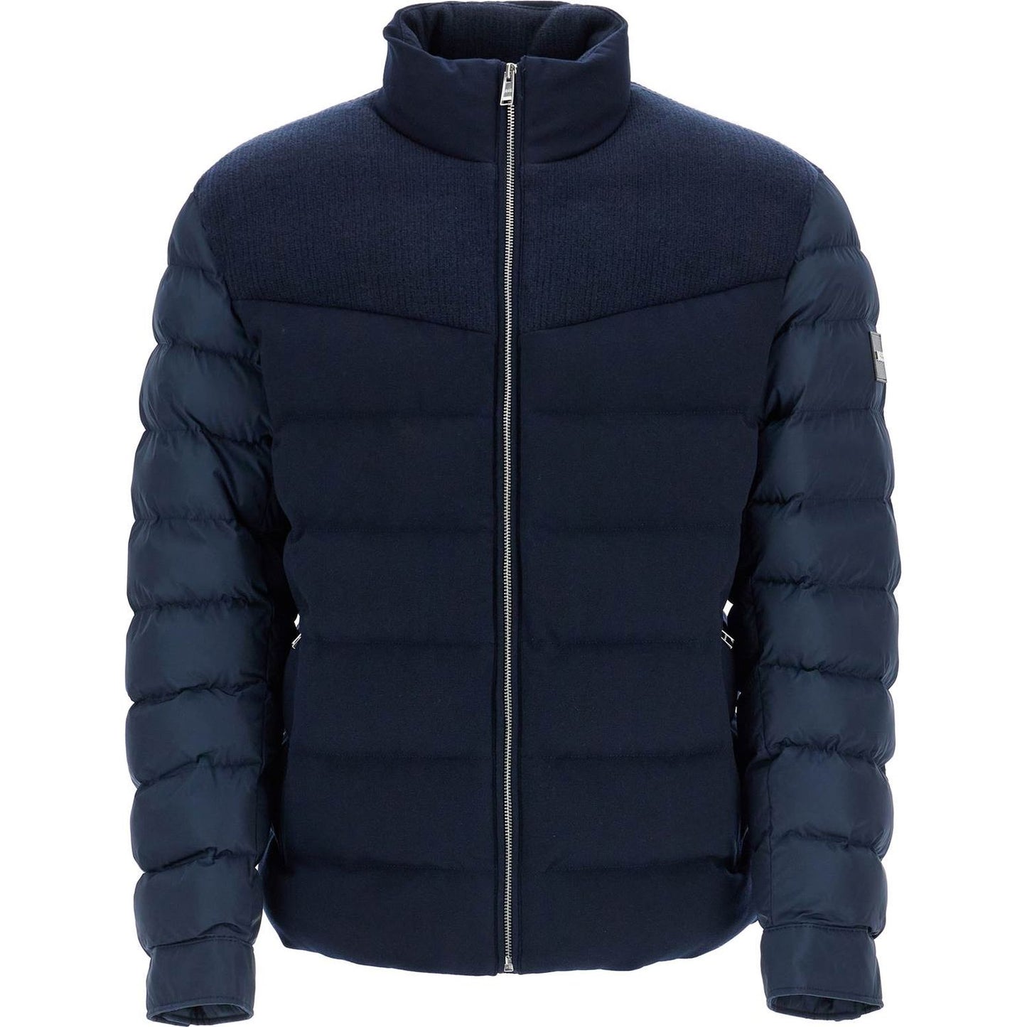 Boss dark blue high collar padded coat h-clanello Jackets Boss