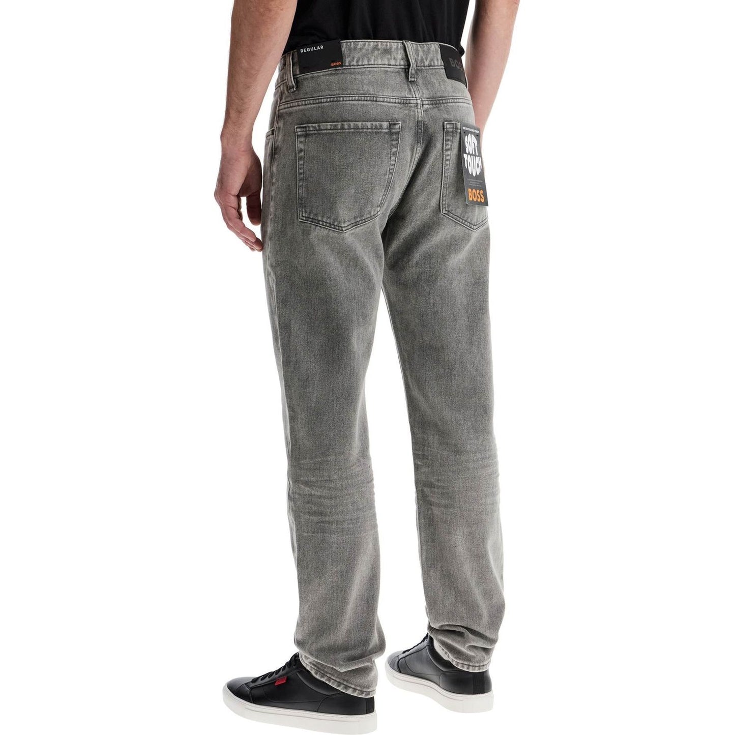 boss re.maine regular fit medium grey jeans