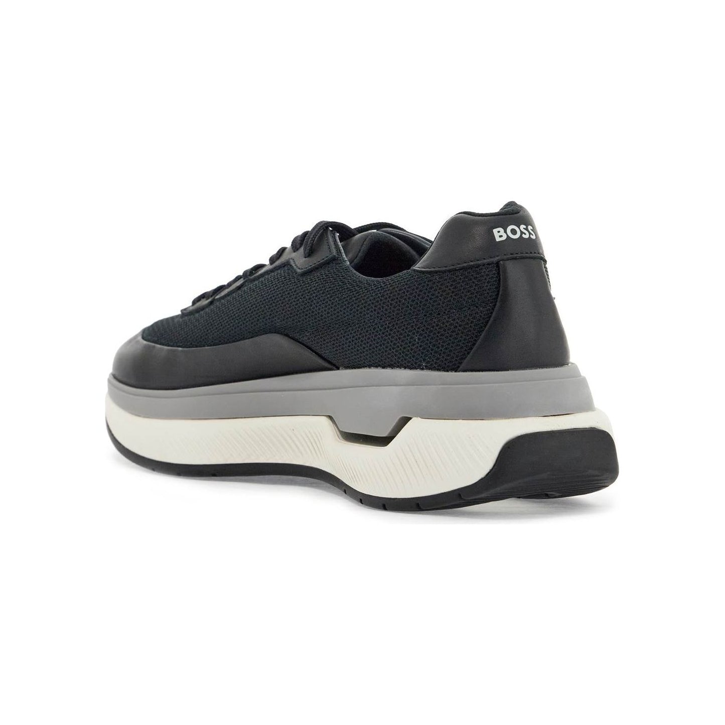 Boss sneakers void_runn_ltny dark blue mix materials rubber sole Sneakers Boss