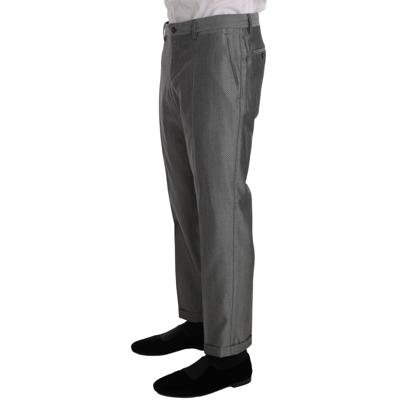Dolce & Gabbana Black Stretch Crystal Bee Slim Fit Suit