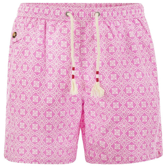 MC2 Saint Barth Pink Polyester Men's Swim Shorts MC2 Saint Barth