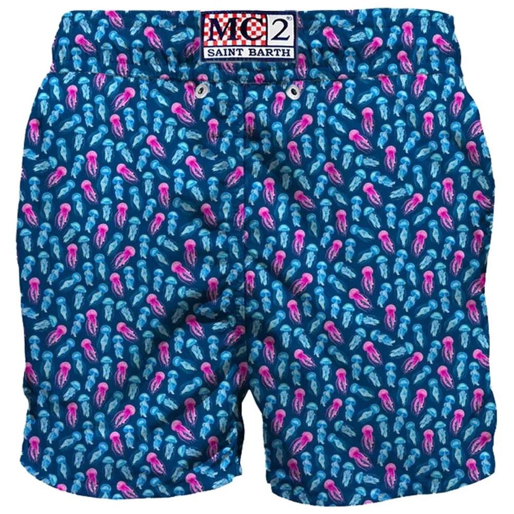 MC2 Saint Barth Blue Polyester Swimwear MC2 Saint Barth