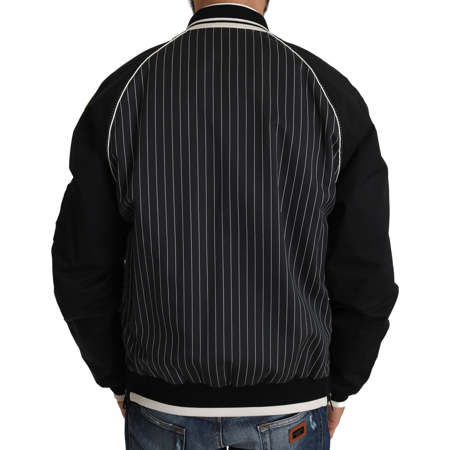 Dolce & Gabbana Black DD58 SG62 Sequined Beaded Jacket