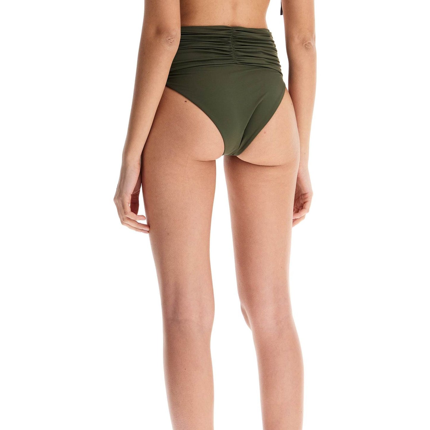 Magda Butrym high-waisted bikini bottom with flower-shaped clip. Beachwear & underwear Magda Butrym