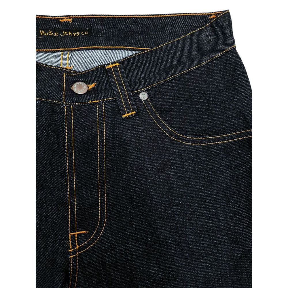 Nudie Jeans Blue Cotton Men Jeans Nudie Jeans