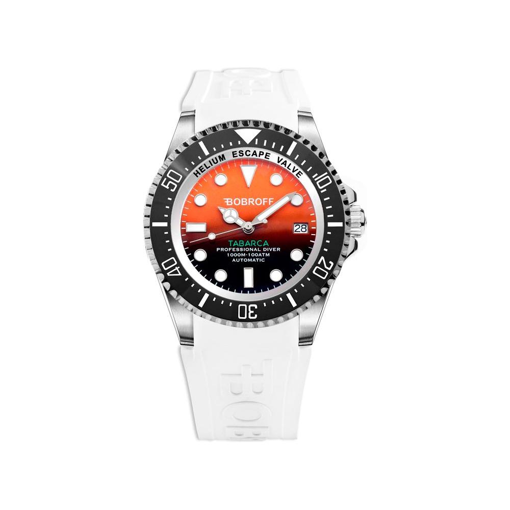 Bobroff White Rubber Watch Bobroff