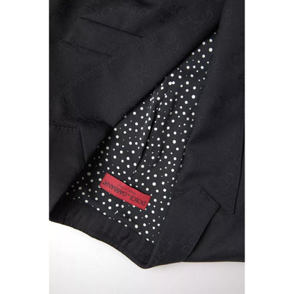 Dolce & Gabbana Black Long Sleeve Coat Blazer Jacket