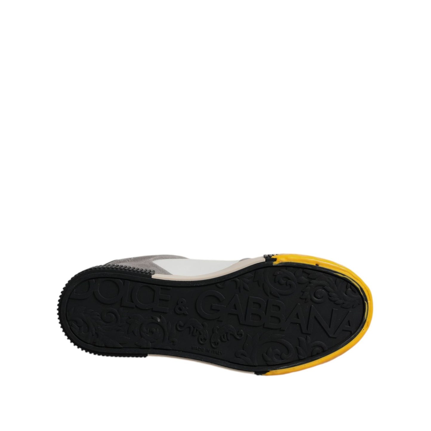 Dolce & Gabbana Multicolor Leather DNA Low Top Sneakers Shoes