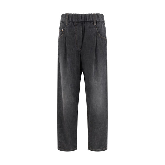 Brunello Cucinelli Elasticized waistband Jeans Brunello Cucinelli