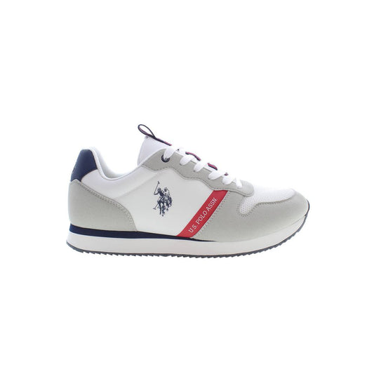 U.S. POLO ASSN. White Polyester Mens Sneaker U.S. POLO ASSN.