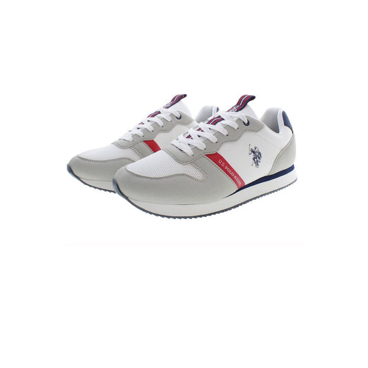 U.S. POLO ASSN. White Polyester Mens Sneaker U.S. POLO ASSN.