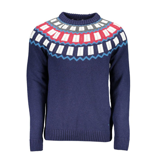 Gant Blue Wool Men Sweater Gant