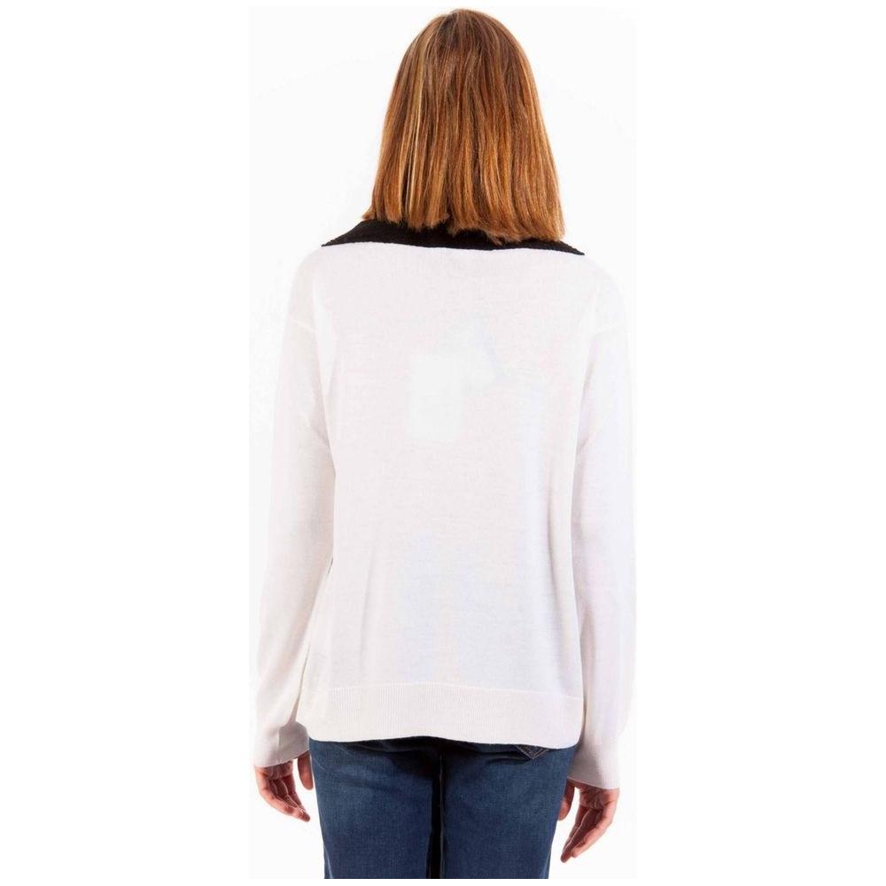 Love Moschino White Wool Women Sweater Love Moschino