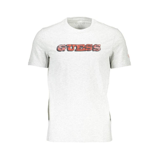 Guess Jeans Gray Cotton Men T-Shirt Guess Jeans