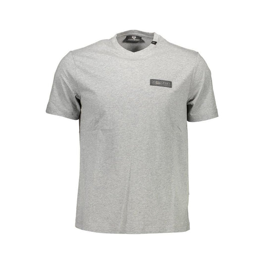 Plein Sport Gray Cotton Men T-Shirt Plein Sport