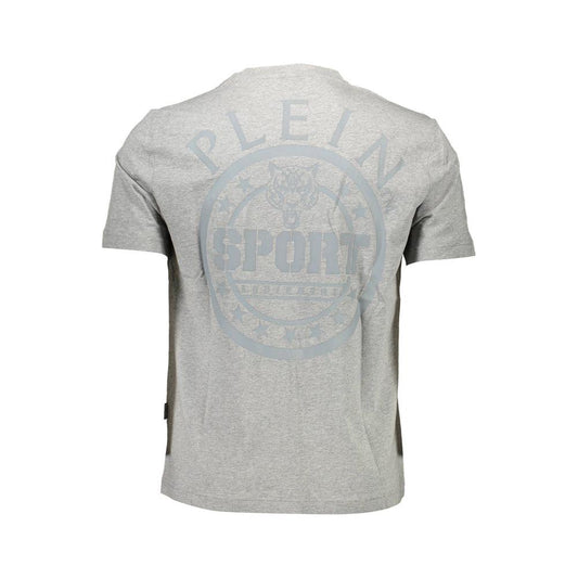 Plein Sport Gray Cotton Men T-Shirt Plein Sport