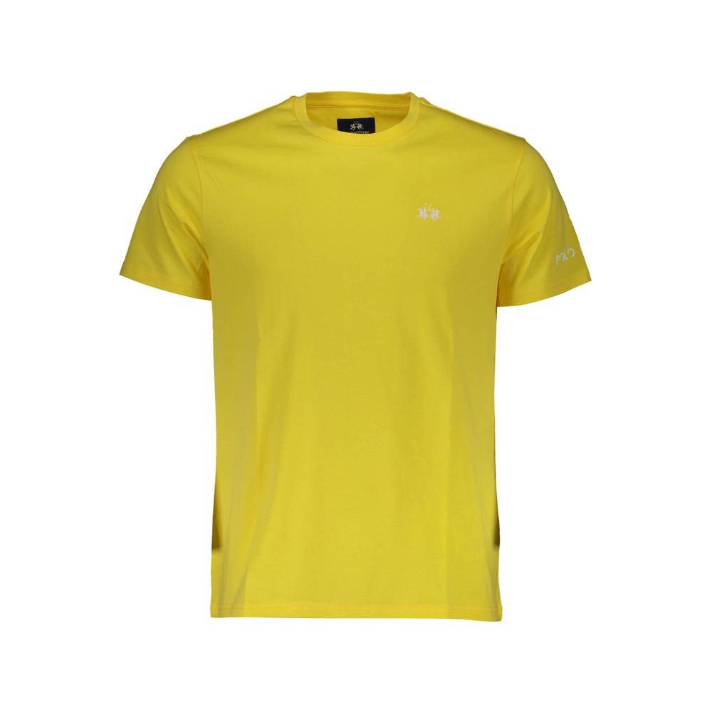 La Martina Yellow Cotton Men T-Shirt La Martina