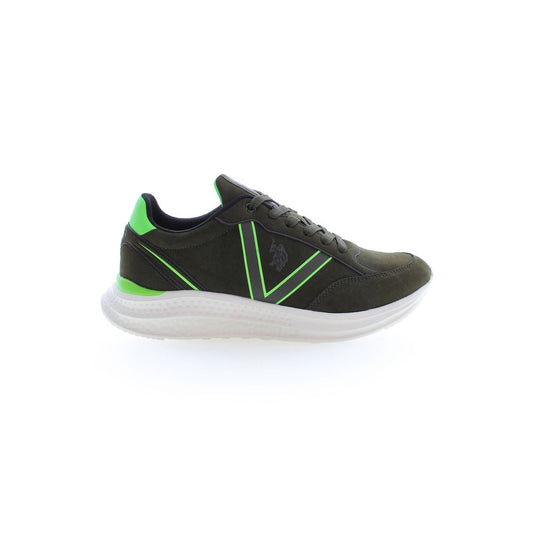 U.S. POLO ASSN. Green Polyester Men Sneaker U.S. POLO ASSN.