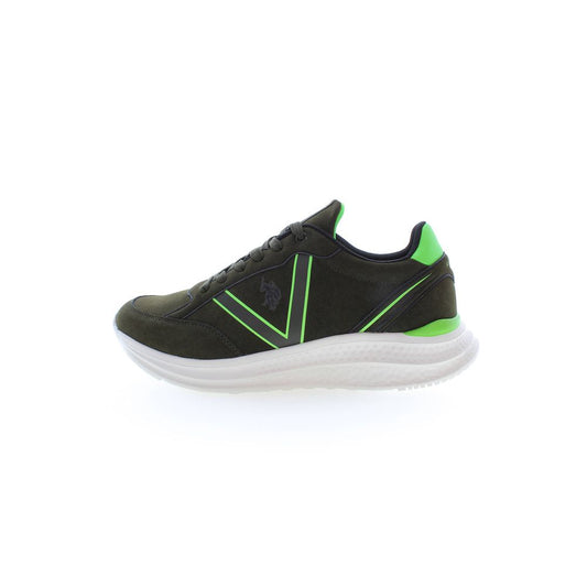 U.S. POLO ASSN. Green Polyester Men Sneaker U.S. POLO ASSN.