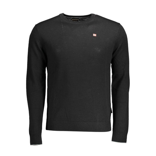 Napapijri Black Wool Men Sweater Napapijri