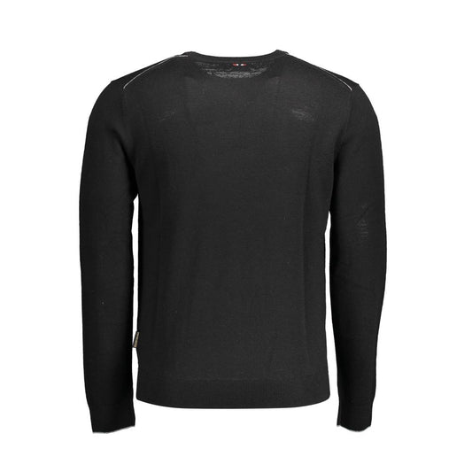 Napapijri Black Wool Men Sweater Napapijri