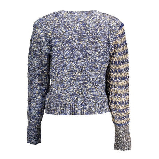 Desigual Blue Polyamide Women Sweater Desigual