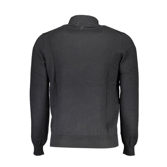 North Sails Black Cotton Men Sweater North Sails