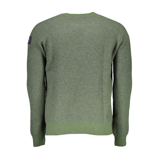 North Sails Green Wool Men Sweater North Sails