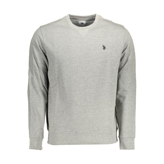 U.S. POLO ASSN. Gray Cotton Men Sweater U.S. POLO ASSN.