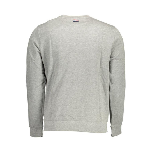 U.S. POLO ASSN. Gray Cotton Men Sweater U.S. POLO ASSN.