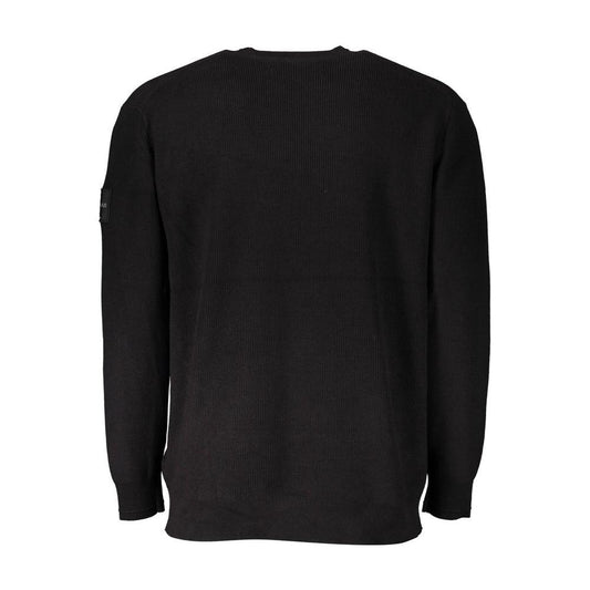 Calvin Klein Black Cotton Men Sweater Calvin Klein