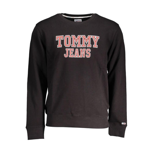 Tommy Hilfiger Black Cotton Men Sweater Tommy Hilfiger