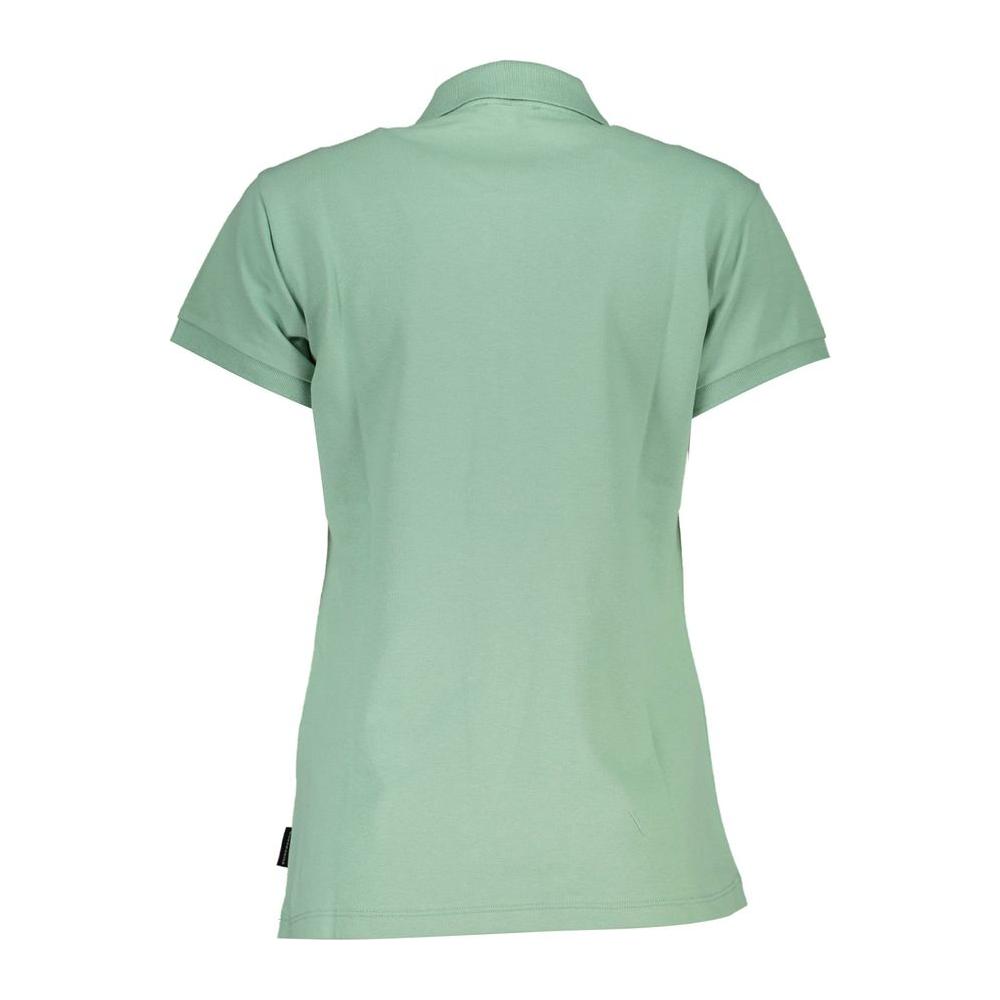 North Sails Green Cotton Women Polo Shirt North Sails