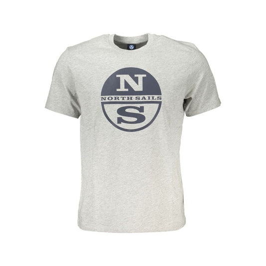 North Sails Gray Cotton T-Shirt North Sails