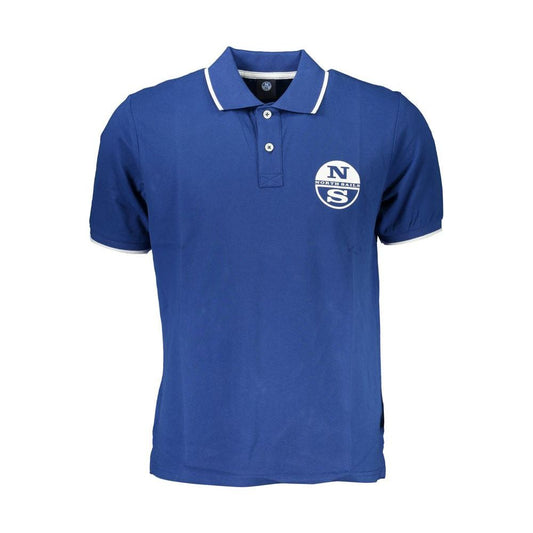 North Sails Blue Cotton Polo Shirt