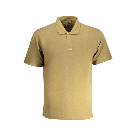 La Martina Green Cotton Polo Shirt