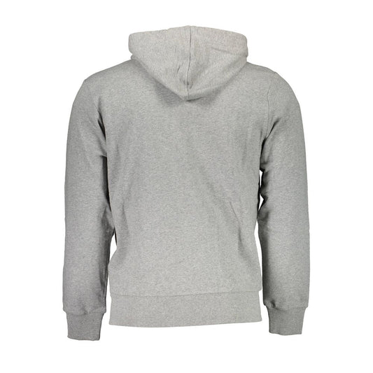 La Martina Gray Cotton Men Sweater La Martina