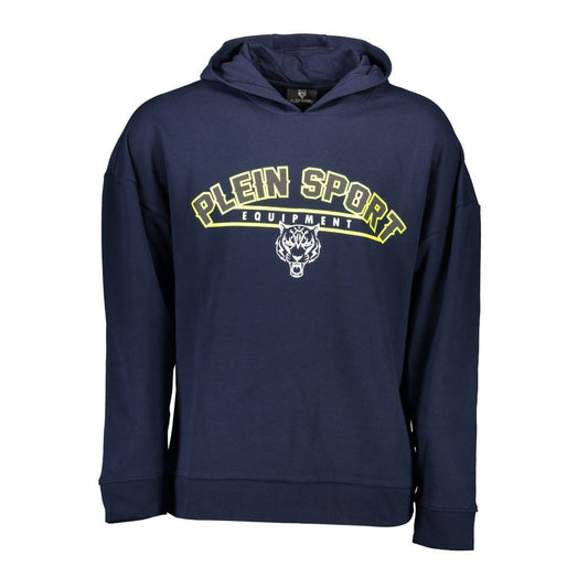 Plein Sport Blue Cotton Men Sweater Plein Sport