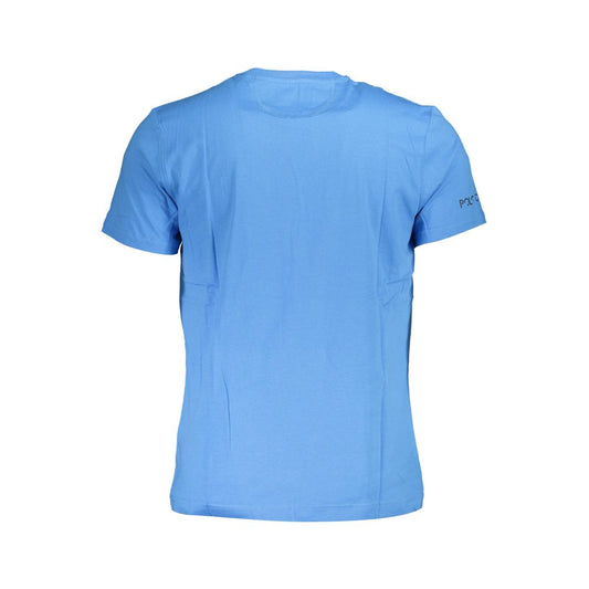 La Martina Blue Cotton Men T-Shirt La Martina